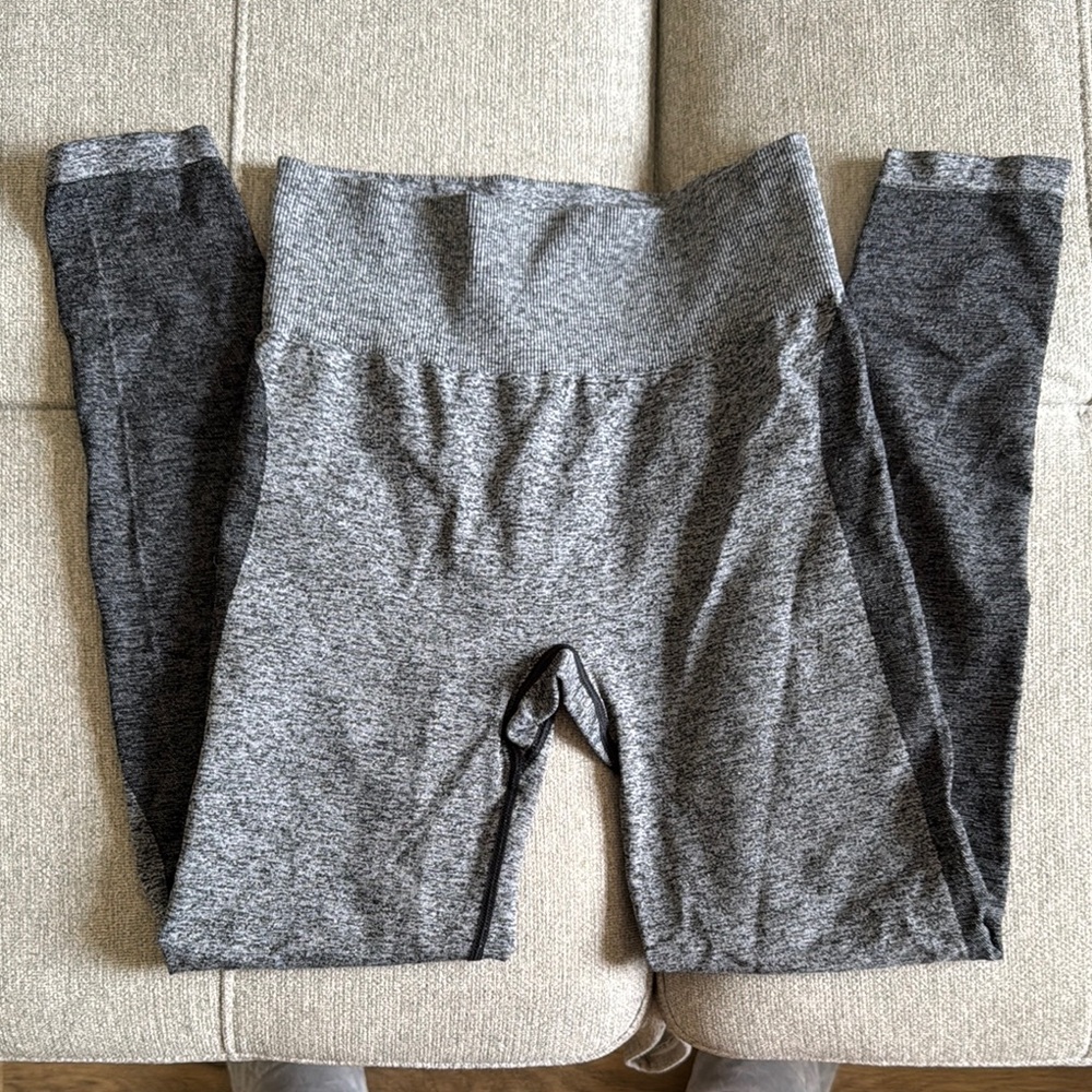 PINK Victoria's Secret Gray Leggings with Wide Waistband
